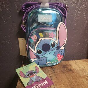 Bioworld Disney Stitch Crossbody Bag - Lilo & Stitch Aloha Adjustable Straps NEW